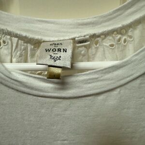 Anthropologie  T-Shirt with eyelet back